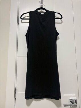 lululemon athletica Black Sleeveless Muscle Tank Mini Dress
